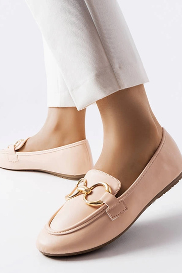 Mocassins bege femininos... 2