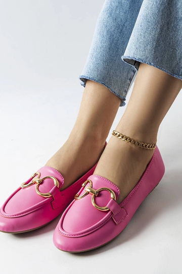 Mocassins femininos Pink Couturier
