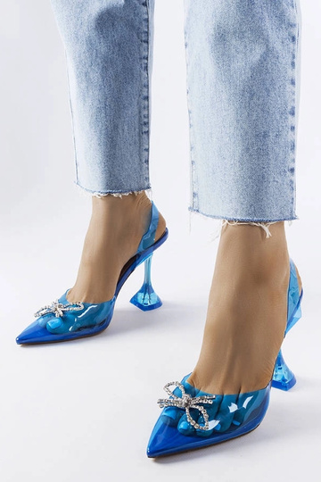 Sapatos azuis transparentes Girard 2
