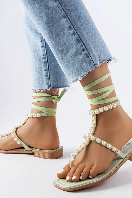 Sandálias verdes pérola Graystone