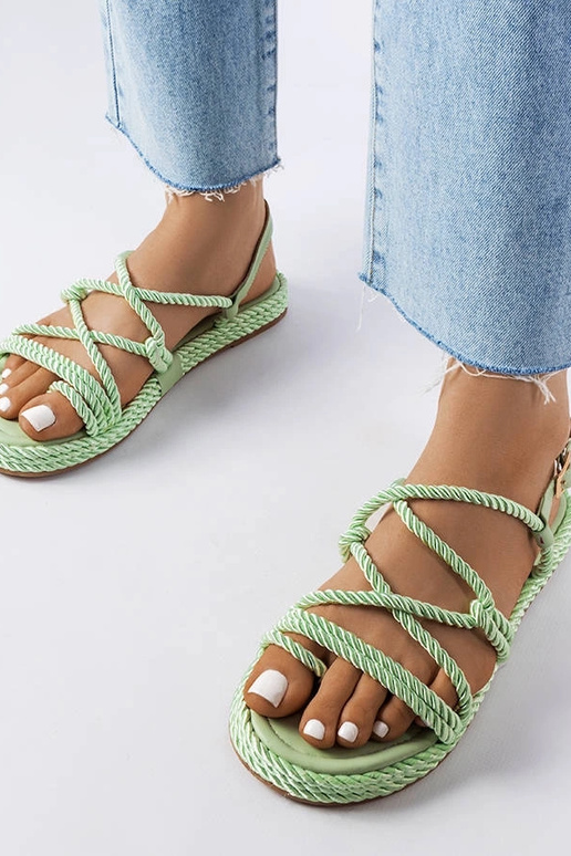 Sandálias Burwell Green Woven
