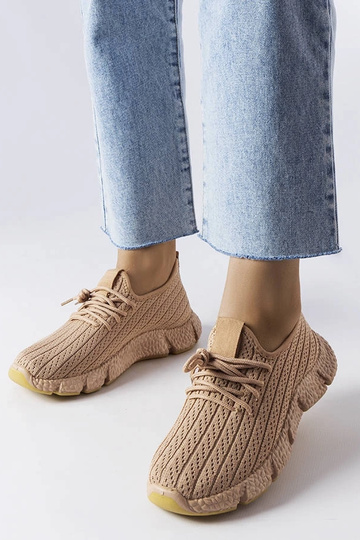 Tênis esportivos bege Élodie 2