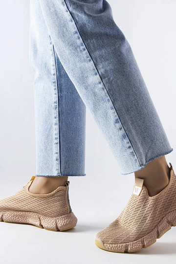 Tênis bege slip-on Yellville