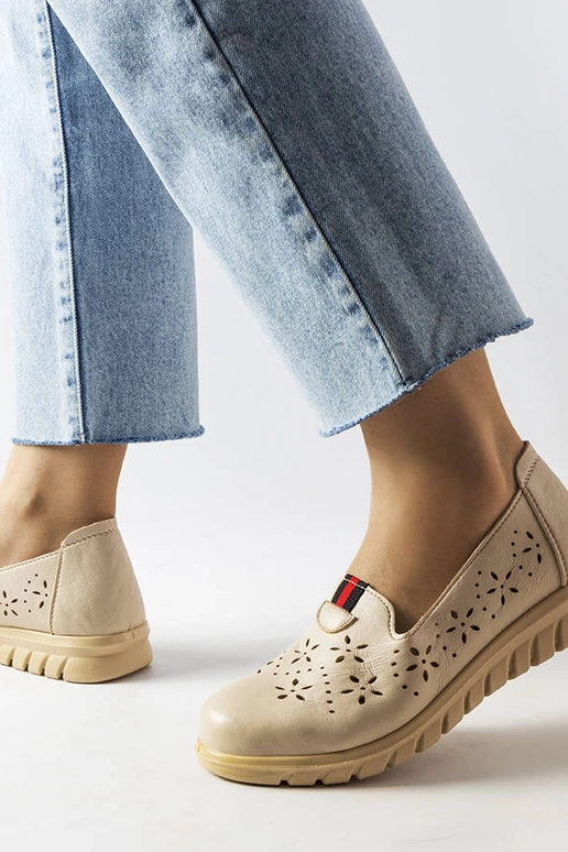 Mocassins bege claros da Joli
