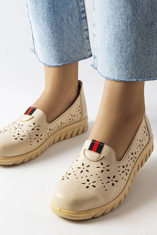 Mocassins bege claros da Joli