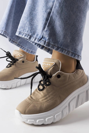 Tênis Aisys bege escuro