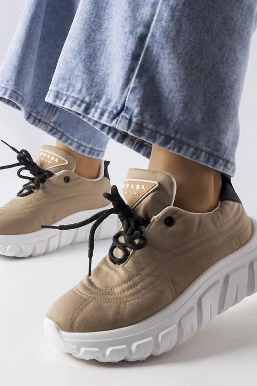 Tênis Aisys bege escuro