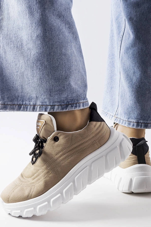 Tênis Aisys bege escuro