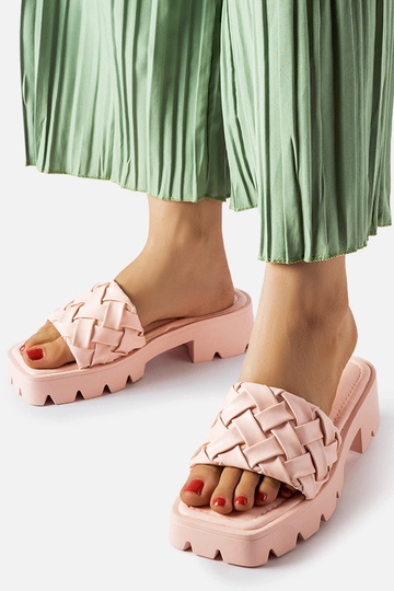 Chinelos Lora rosa com sola...