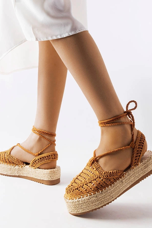 Alpercatas Camel Lace-Up Partenia