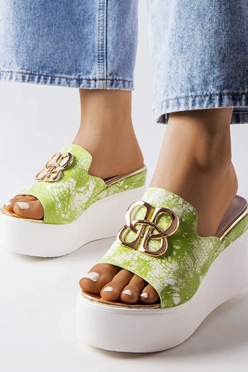 Sandálias Havanna Wedge Verdes