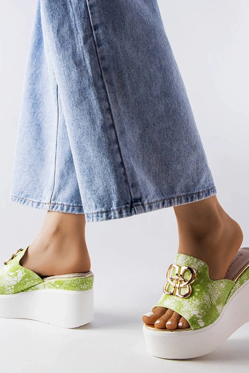 Sandálias Havanna Wedge Verdes 2