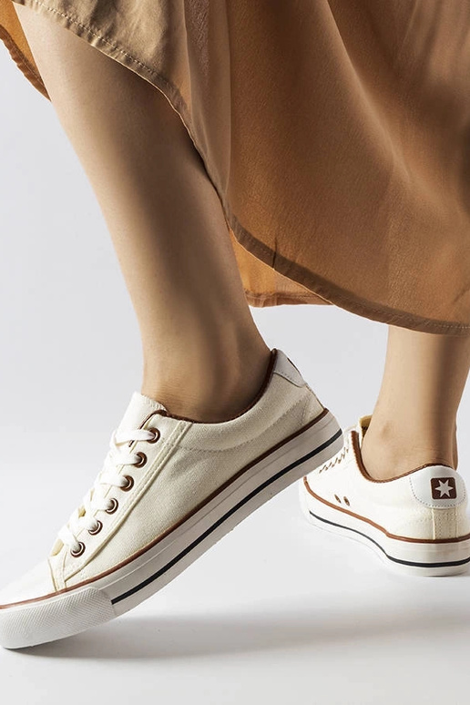 Tênis de tecido branco da Mascherone