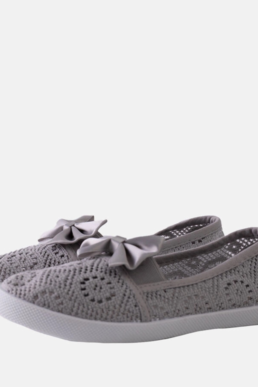 Sapatilhas de ballet cinza vazadas... Sapatilhas de ballet cinza vazadas...