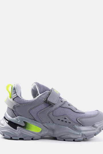 Tênis infantil Ansel cinza velcro