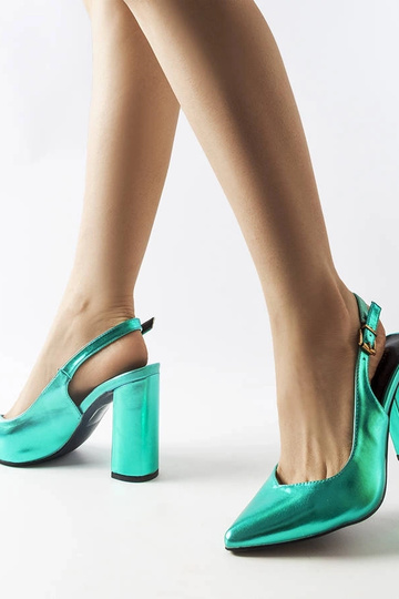 Sapatos Wechsler Verdes Abertos