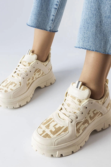 Tênis Brunswick chunky bege