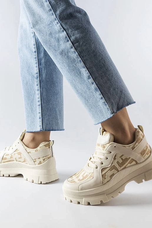 Tênis Brunswick chunky bege