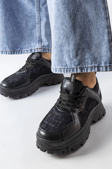 Tênis Brunswick preto chunky