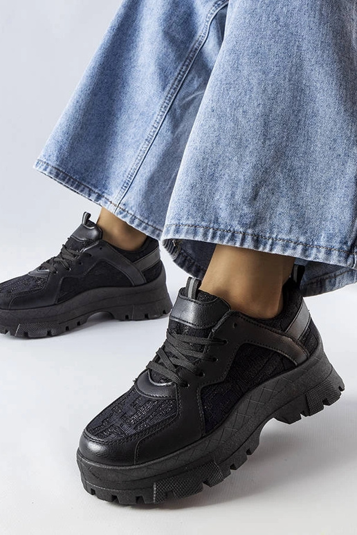 Tênis Brunswick preto chunky