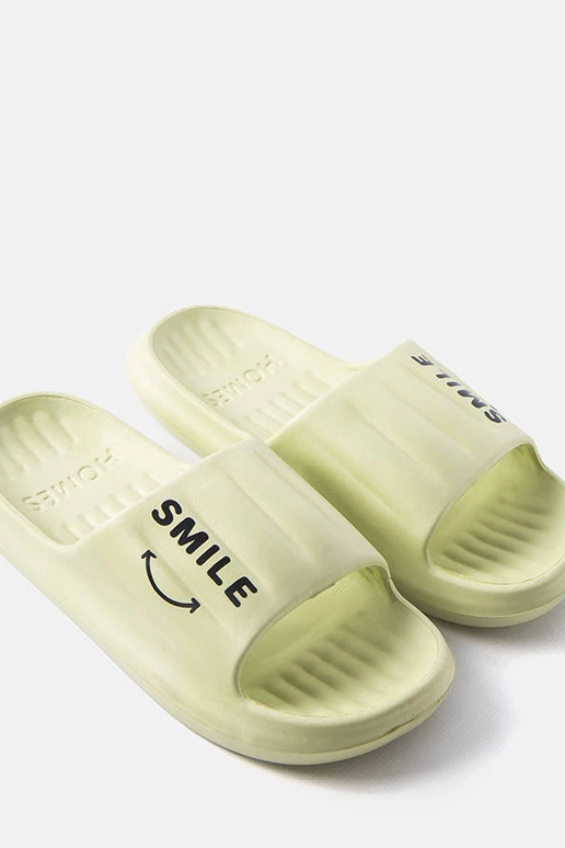 Chinelo de espuma verde Smile