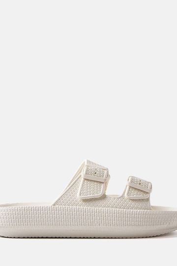 Chinelos Karersee masculinos bege 2