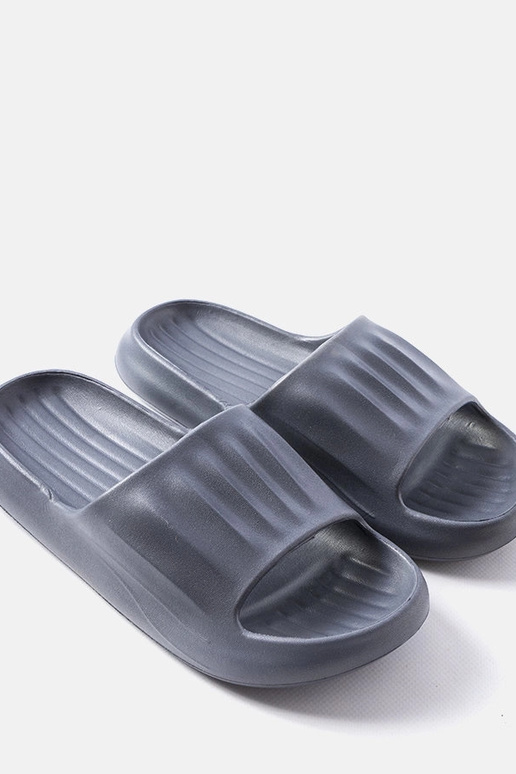 Chinelos masculinos cinzas, "Boileau"