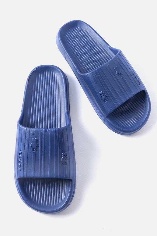 Chinelos masculinos azul-escuro, "Davet"