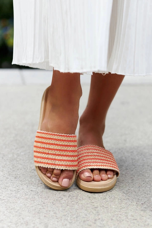 Chinelos Trançados Laranja Capovalle Chinelos Trançados Laranja Capovalle