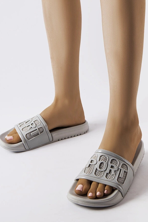 Chinelos de borracha cinza Moiariello