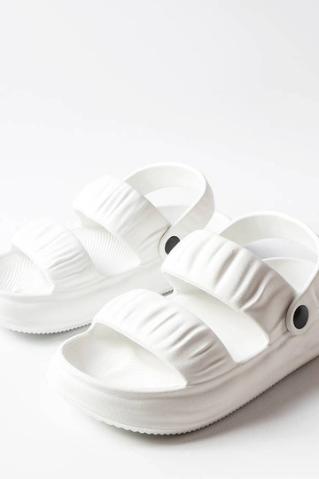Chinelos Griffin White Foam 2