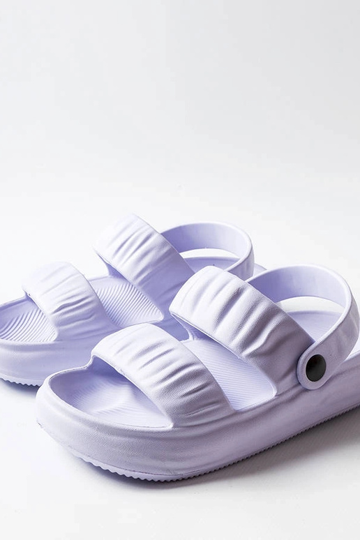 Chinelos roxos de espuma, "Griffin"