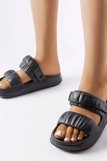 Chinelos Griffin Black Foam