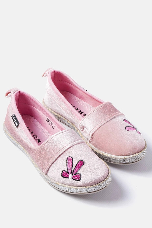 Patria sapatilhas de veludo rosa