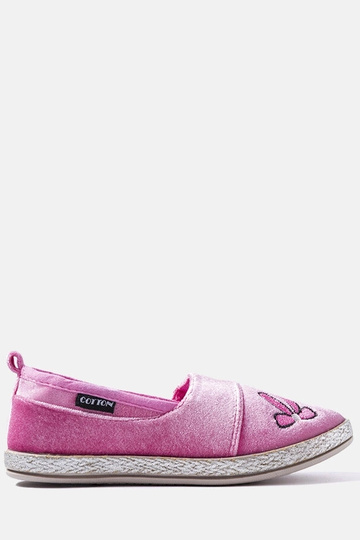 Patria sapatilhas de veludo rosa escuro 2