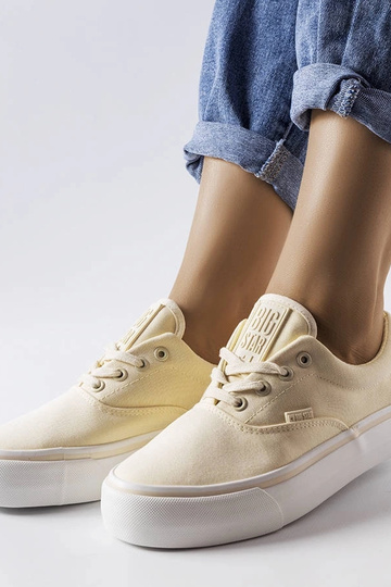 Tênis plataforma amarelo... 2