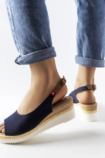 Sandálias azul-escuro em... 2