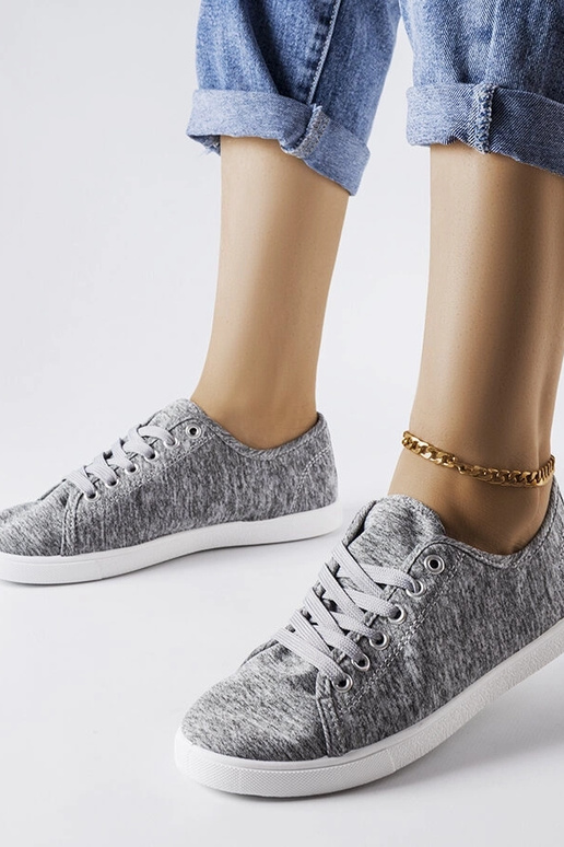 Tênis de tecido cinza Razan