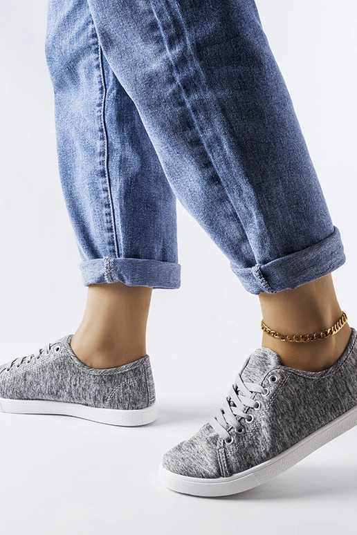 Tênis de tecido cinza Razan