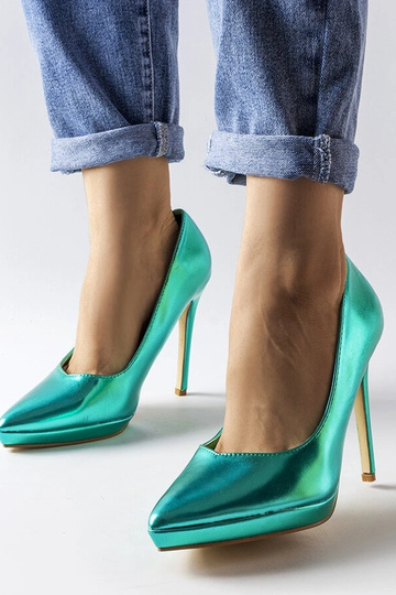 Kristin Green Espelho Heels