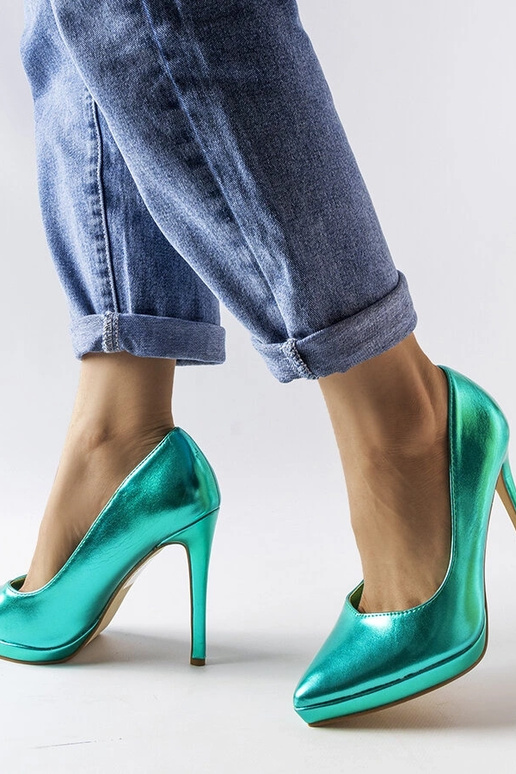 Kristin Green Espelho Heels