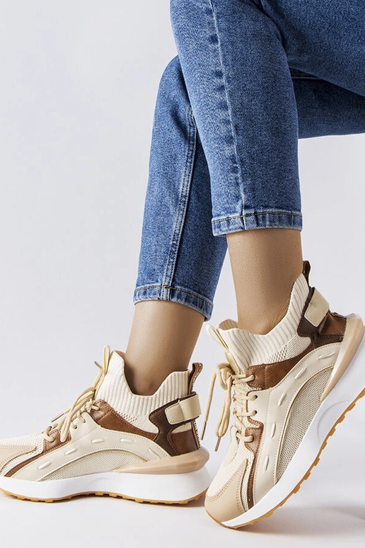 Tecido de tênis esportivo bege Begins