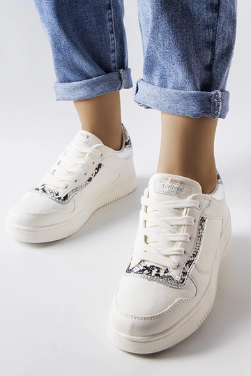 Tênis branco de couro...