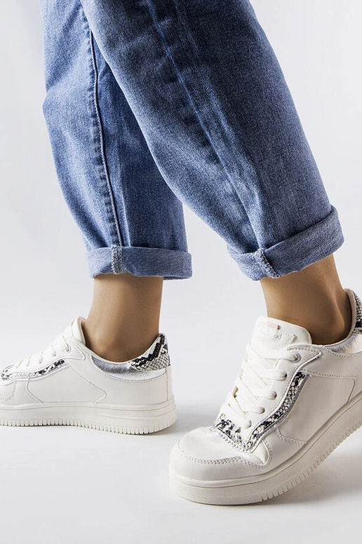 Tênis branco de couro ecológico Nelma