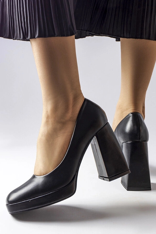 Sapatos de salto alto pretos Mailly