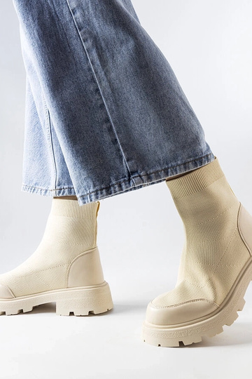 Botas meia bege Lonte 2