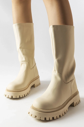 Botas bege mate Hollie