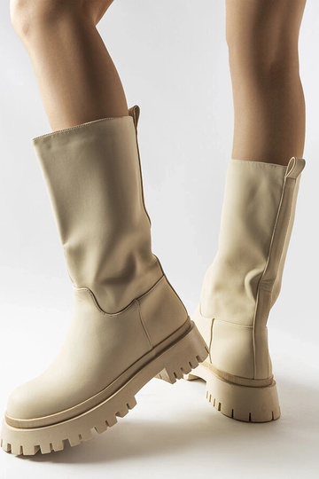 Botas bege mate Hollie 2