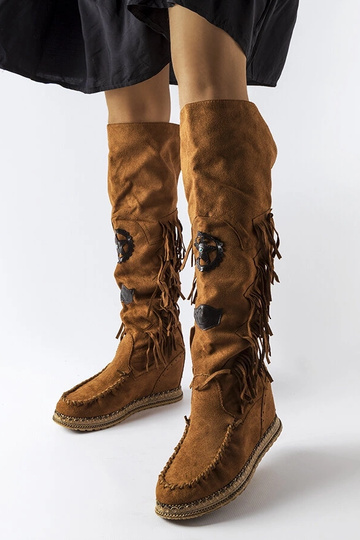 Botas Cascia Wedge Caramelo