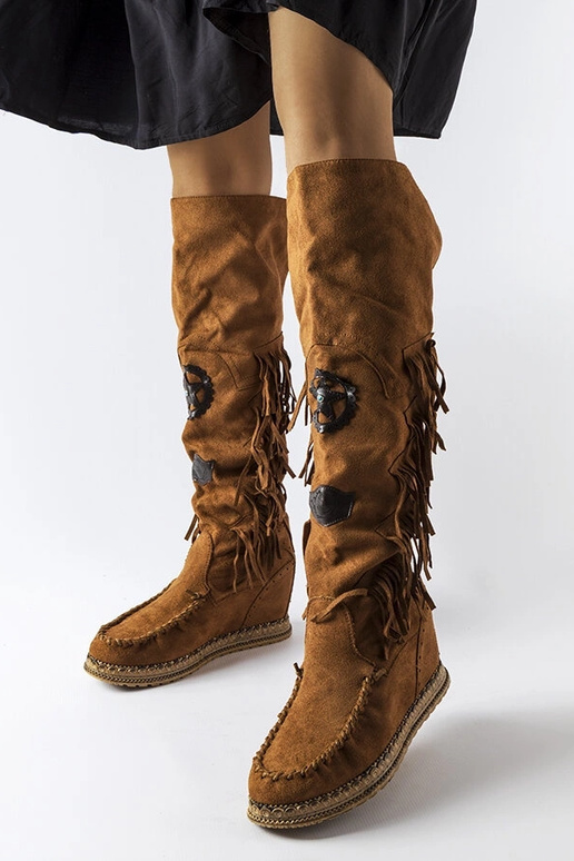 Botas Cascia Wedge Caramelo